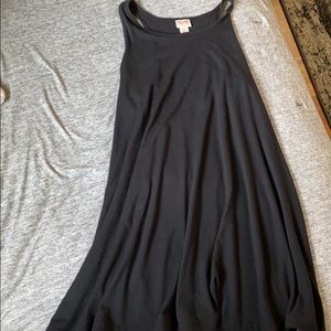 Black racer back dress